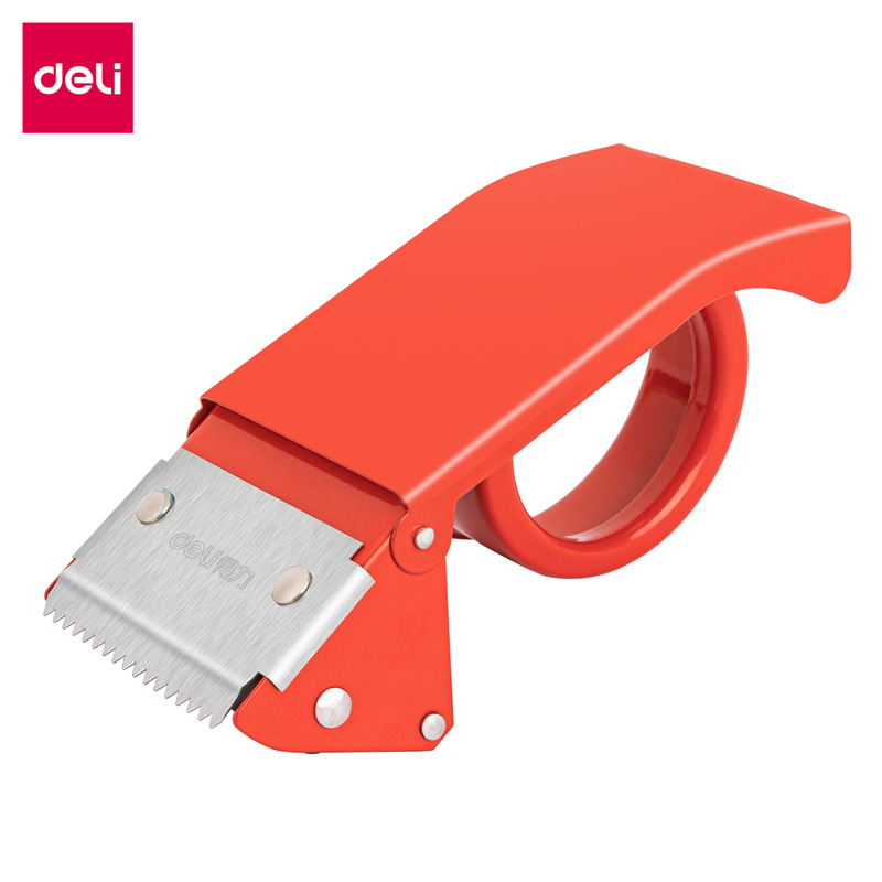 DeLi 803 máquina de cinta de ahorro de mano de obra 6cm cortador de cinta transparente máquina de embalaje de mano grande image 15