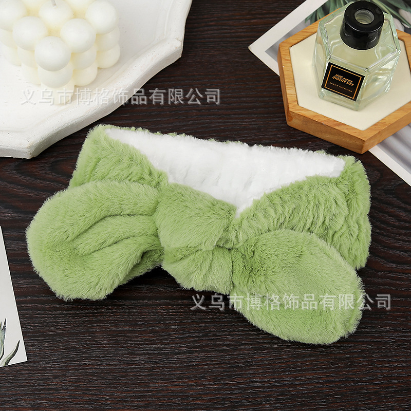 Lavarse la cara especial banda de cabello máscara banda de cabello unisex lavarse la cara maquillaje pelusa banda de cabello al por mayor