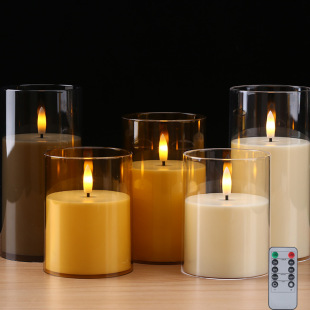 Cross-border LED electronic candle light candle concert script wedding simulation charging remote control atmosphere candle light