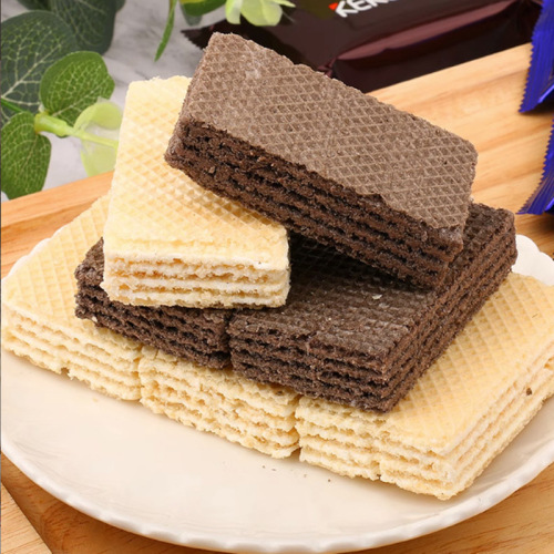 Wholesale carton of Coco Street Old Yogurt Ice Cream Wafer Cookies, Coffee Wafer Cookies 300g, snack bagged.