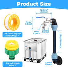 �羳���N��IBC��Ͱ�m�������{ɫ��ɫ�w�� 1/2����ˮ���^�M�����b