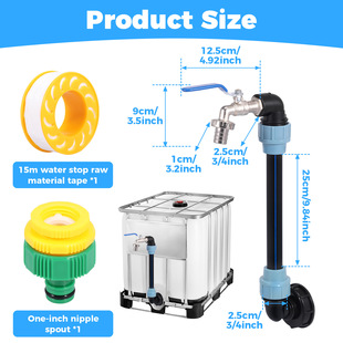 �羳���N��IBC��Ͱ�m�������{ɫ��ɫ�w�� 1/2����ˮ���^�M�����b