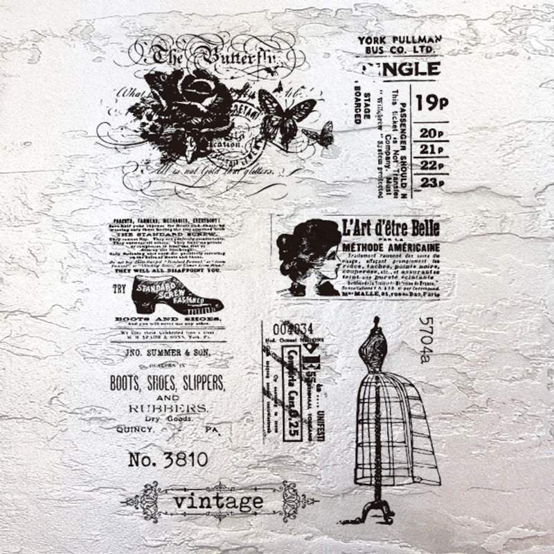 Diario sello de silicona transparente Fondo retro sello básico DIY decorativo diario sello de goma Rosa Bill