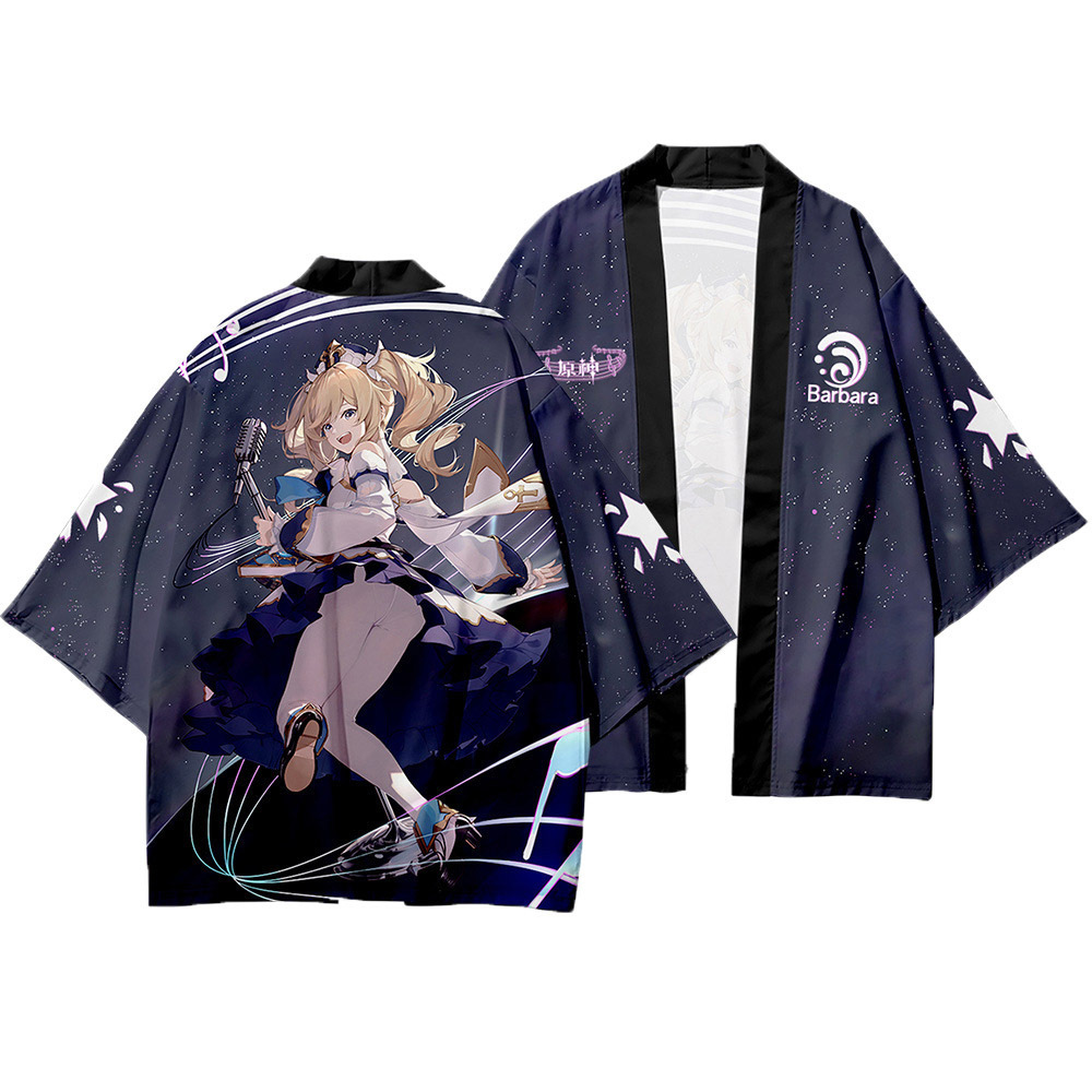 2024 verano anime cosplay dios original Genshin capa Riyue Keli cardigan kimono capa image 5