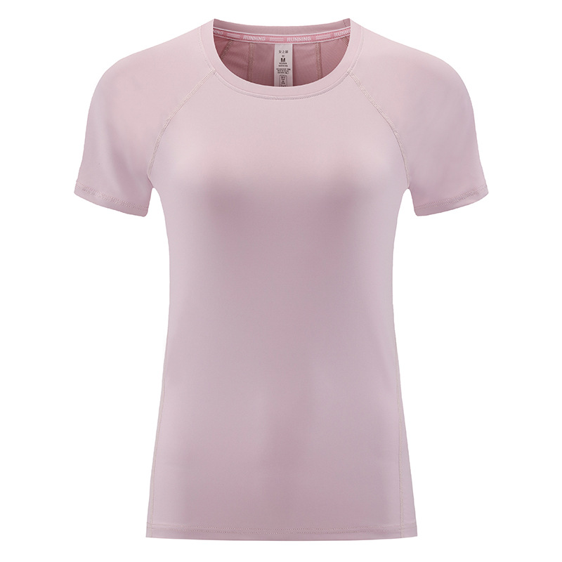 Primavera y verano 2025 helado sensación fría transpirable secado rápido chaqueta deportiva de acondicionamiento físico de mangas cortas ropa de yoga entrenamiento camiseta de carrera