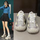 Korean Style New Torre Shoes Women's 2024 Autumn Student Sports Running Shoes Casual Thick Sole Height Increasing Women's Shoes BN8807