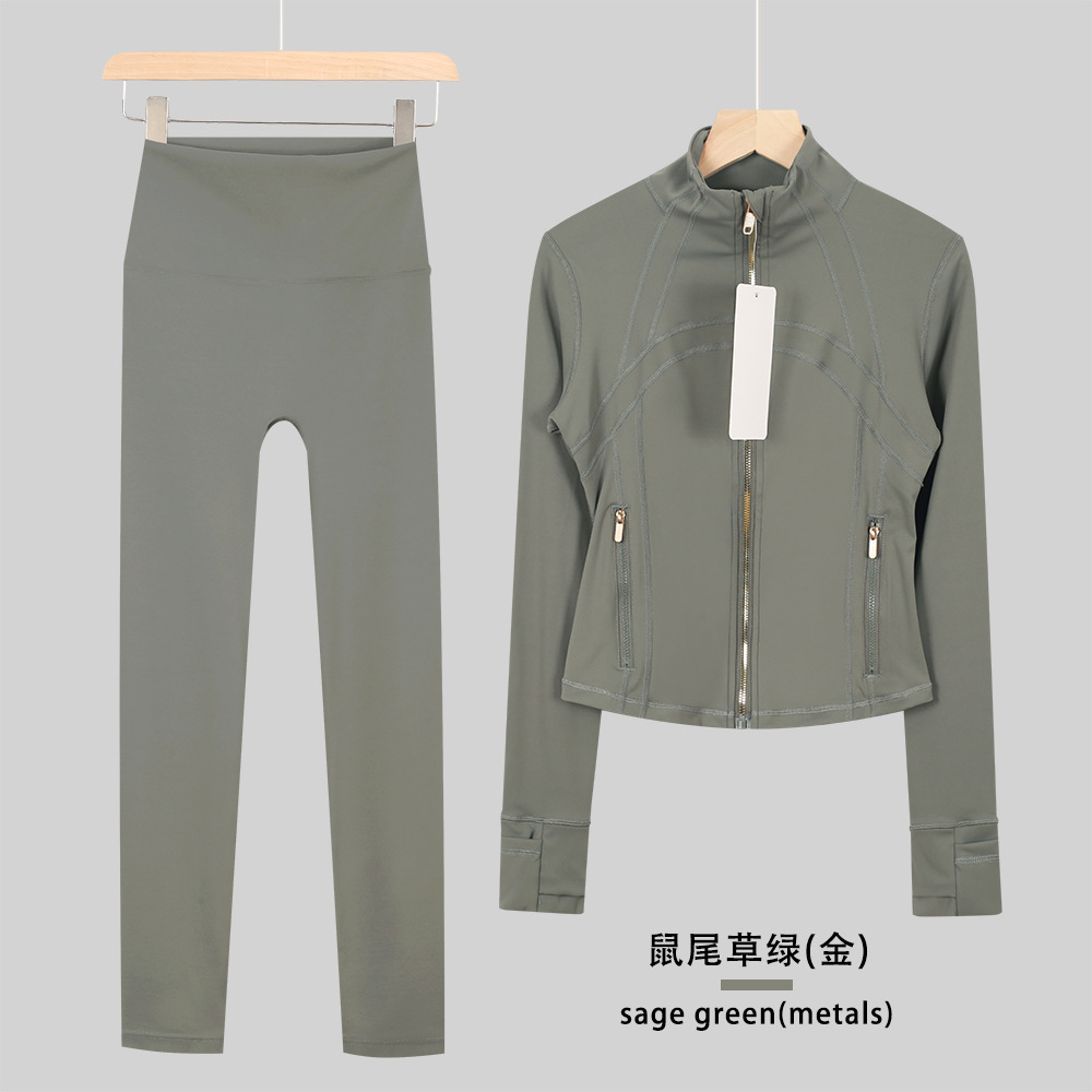 Lululacie chaqueta de cuello corto de nueve puntos chaqueta deportiva DF chaqueta chaqueta chaqueta de manga larga ropa de yoga de fitness para mujeres