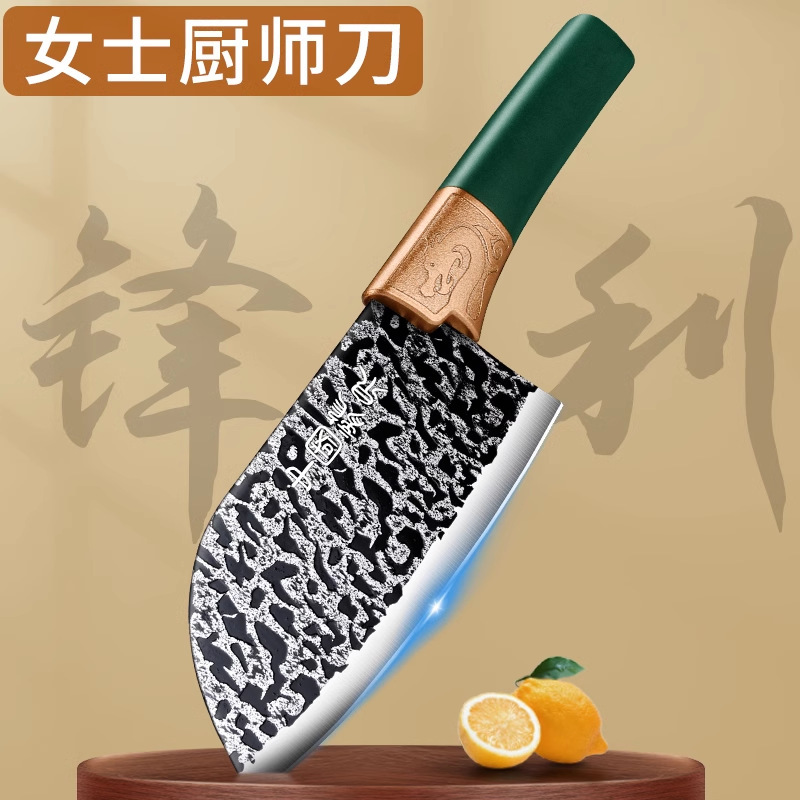 Cuchillos de cocina cuchillo de cocina doméstico de cocinero cortador de cortes cuchillo de cocina de cabeza redonda súper rápido cortador de carne pequeño afilado image 3