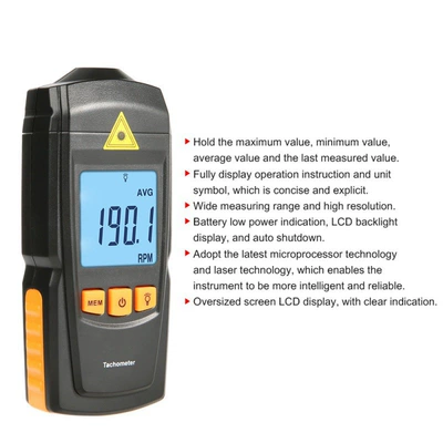 Sürətölçən (Spidometr) Tachometer Non-contact Photoelectric