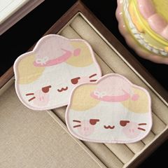 可爱奶油黄色猫咪魔法贴发卡日系百搭少女风侧边刘海饰品发饰秋季