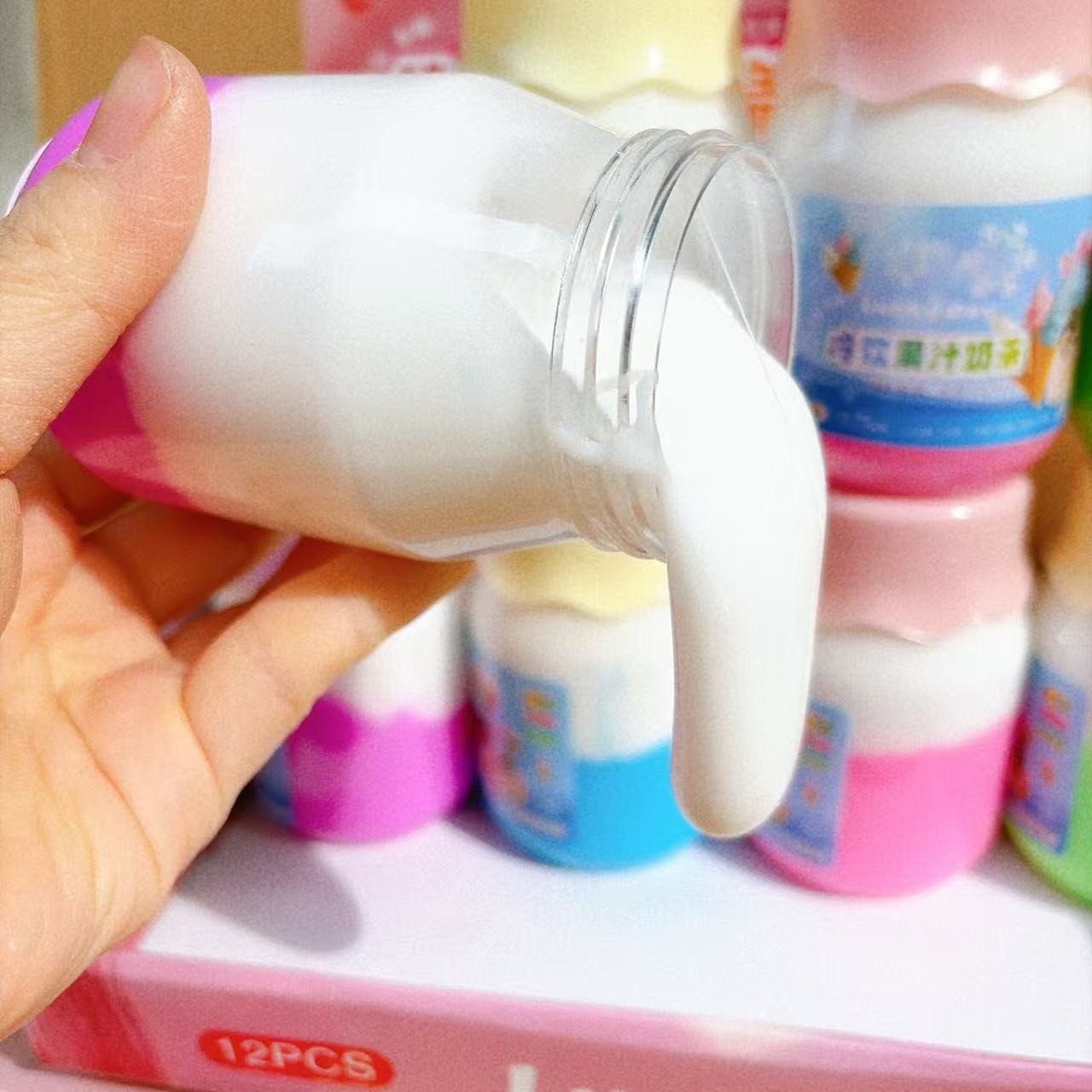 Barro espumoso abraza leche agua falsa fluidez juguetes para niños se pueden cubrir juguetes interactivos DIY hechos a mano