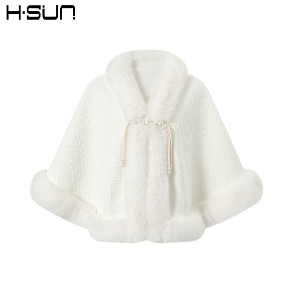 Capa de felpa gruesa estilo República de China 2024, chal para cheongsam de alta calidad, abrigo de invierno elegante y cálido