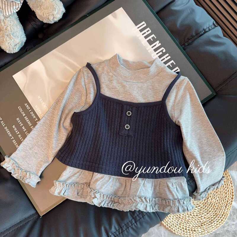 25三件套秋季上新儿童两件套马甲+打底+裤子新款上新春秋长袖洋气|undefined
