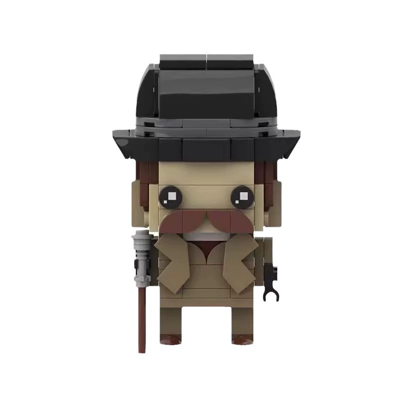 Creative doll DIY assembly MOC compatible LEGO building blocks Sherlock Watson children's model brick gift