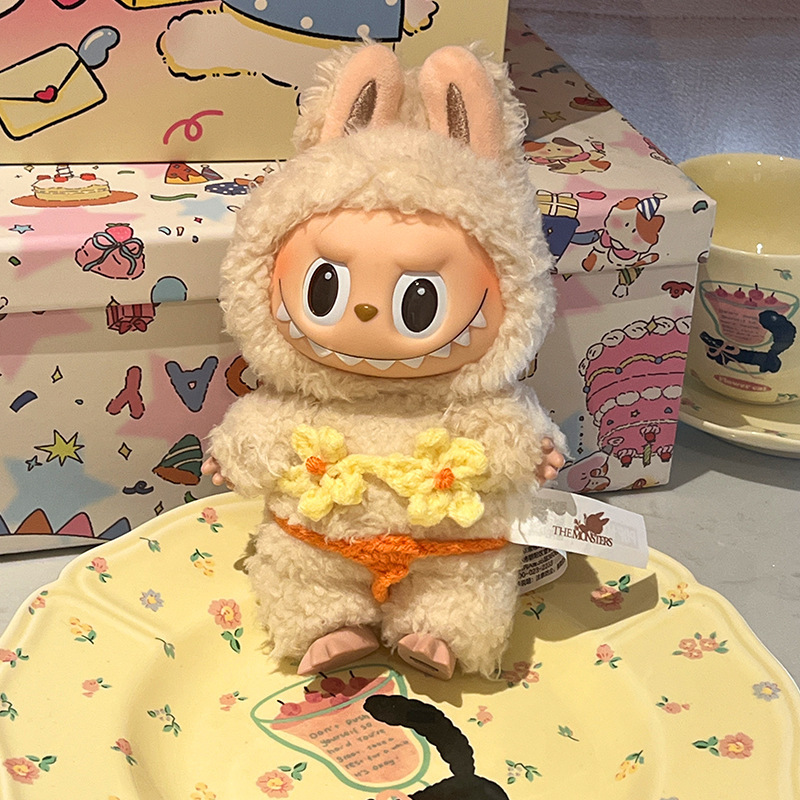 ラブブ labubu ベビー服 かわいいスカート ビキニ 手編み かわいい人形服 人形アクセサリー|undefined