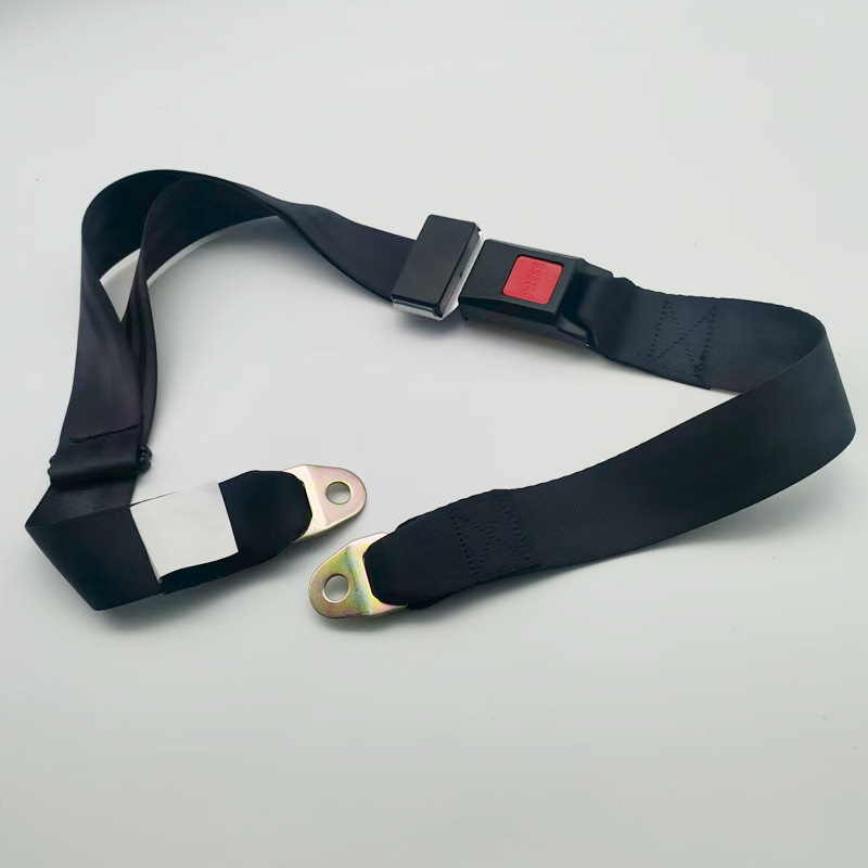 Two-Point Car Seat Belt, Manual Adjustment for Passenger Cars, Minibuses, and School Buses, Simple Two-Point Seat Belt