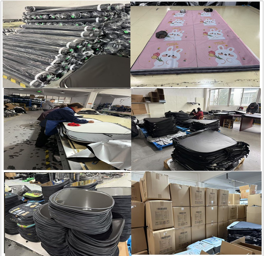Car Window Sunshade Film with 80g Mesh for Electrostatic Adsorption, Temu Sunshade, Full Blackout and Wind Protection