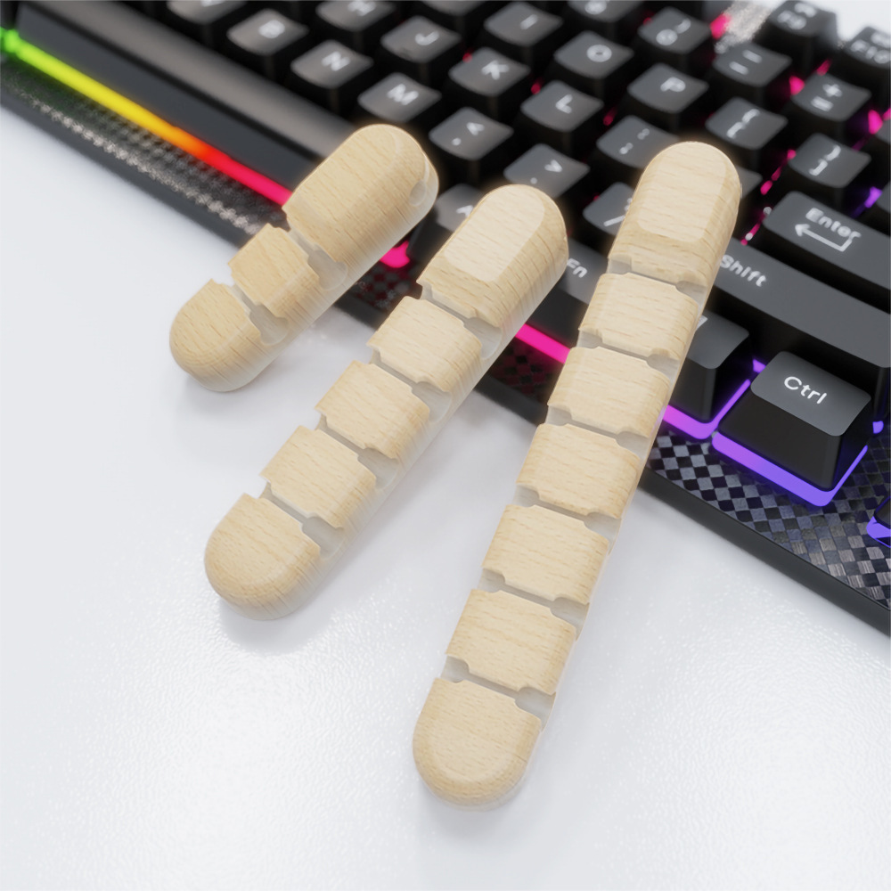 우드 컬러 357 실리콘 케이블 관리자 [프라이빗 모델]