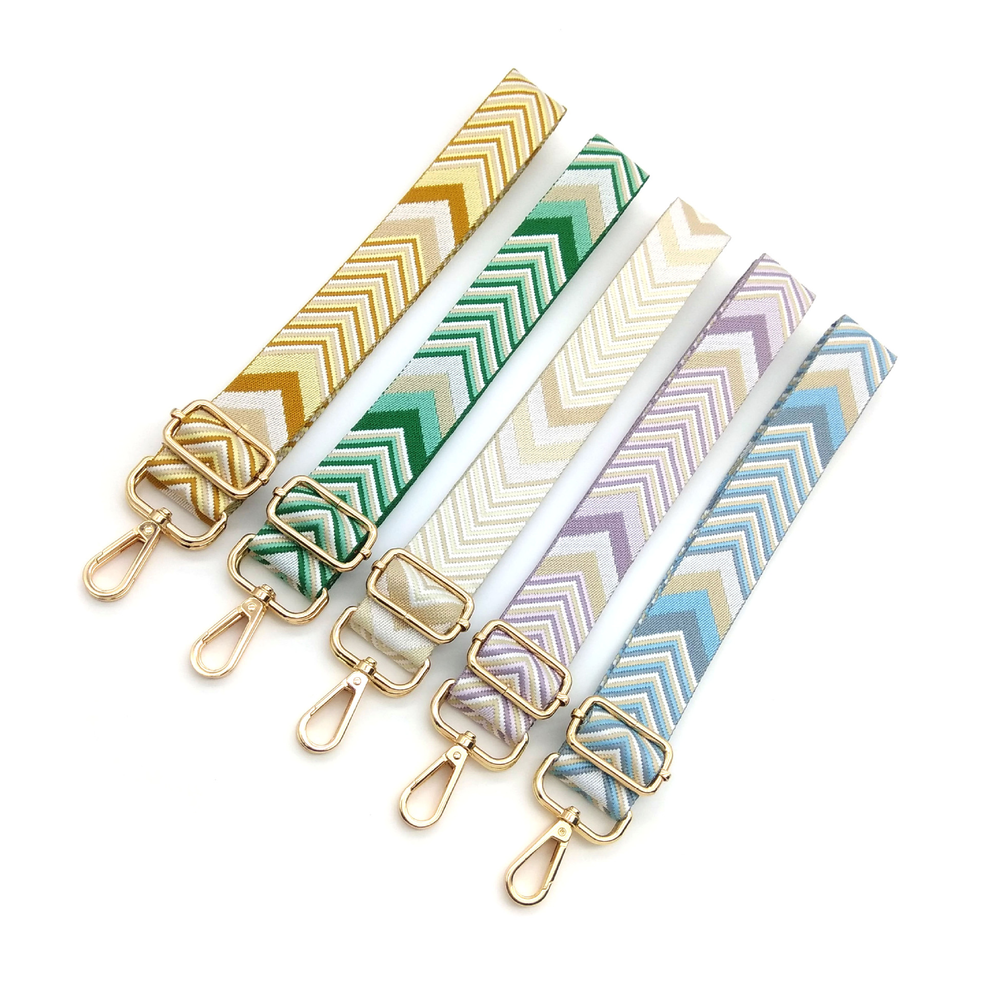 Bolsos de venta directa de fábrica, accesorios para correas de hombro, bolsos de mujer nuevos, cinturones de hombro largos de reducción de carga, cinturones de jacquard de estilo étnico