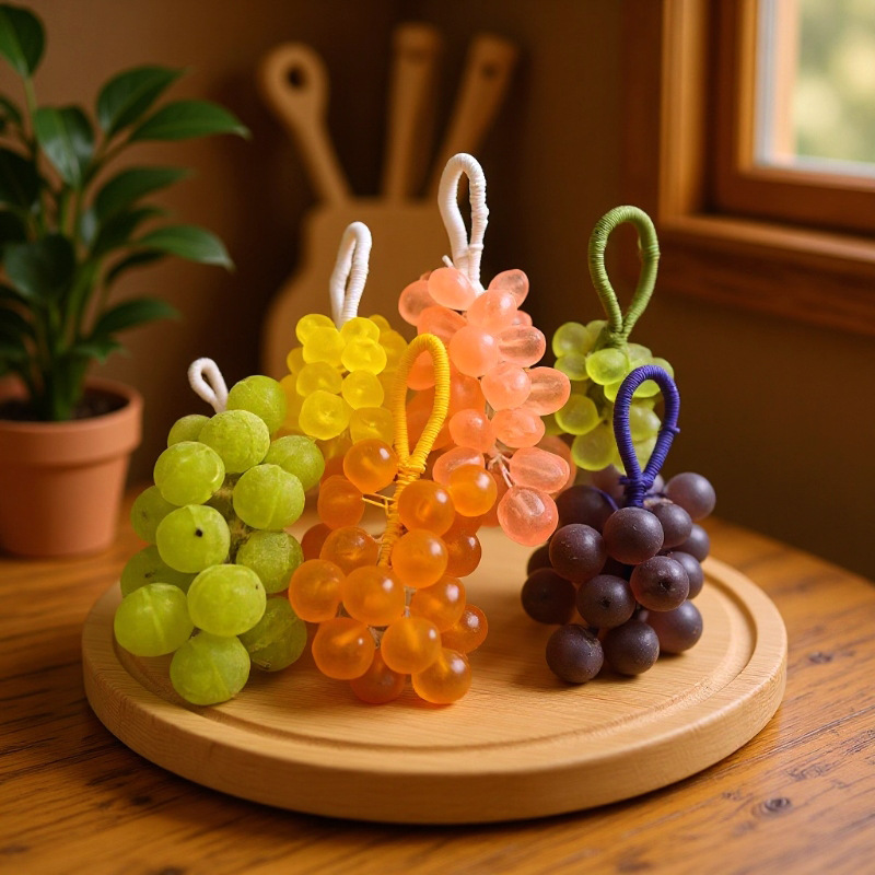 网红葡萄串香薰精油手工皂仿真青提diy透明香皂葡萄精油皂洗手皂