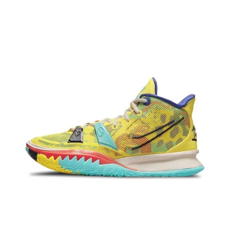 Kyrie 7 Basketbol Ayaqqabısı - Ağ-Qara, Havalı Altlıq