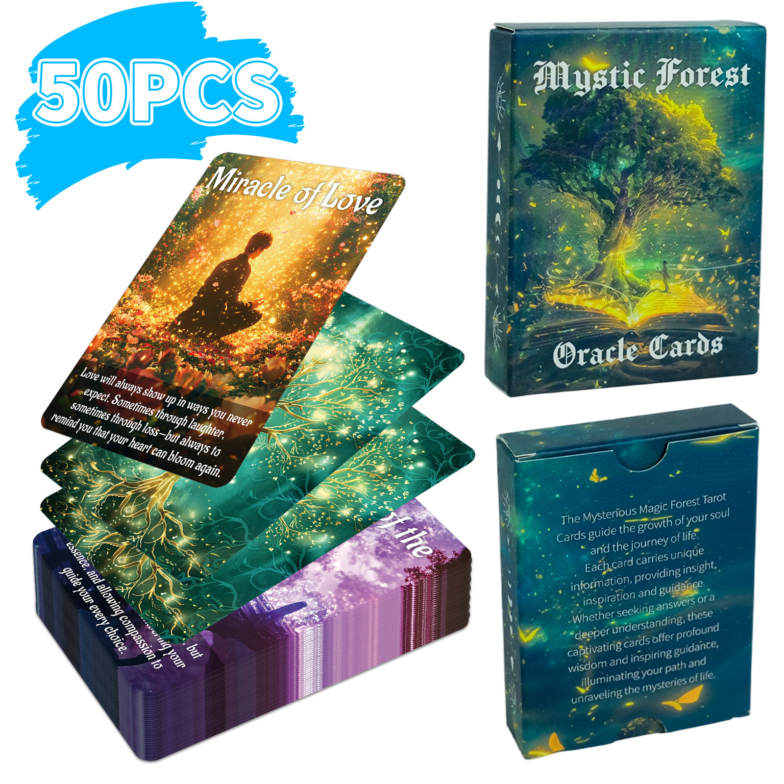 Mystische Magic Forest Orakel Tarotkarten Für Partyspiele_voghion.com