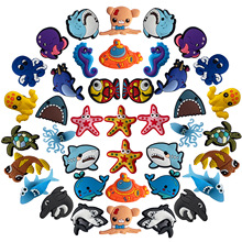 海洋生物海底动物洞洞鞋鞋花鞋扣 PVC鞋花扣装饰配件Croc charms