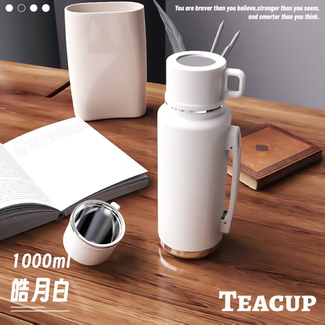 Nuevo 316 taza de agua de acero inoxidable taza de aislamiento de té de gran capacidad portátil para hombres y mujeres tazas de viaje al aire libre
