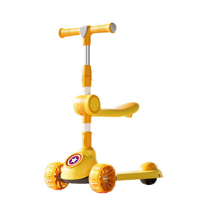 Nuevo scooter infantil 1 - 3 - 6 - 10 años de edad puede montarse en un patín 3 - en - 1 para niñas patínas de pedal para bebés varones