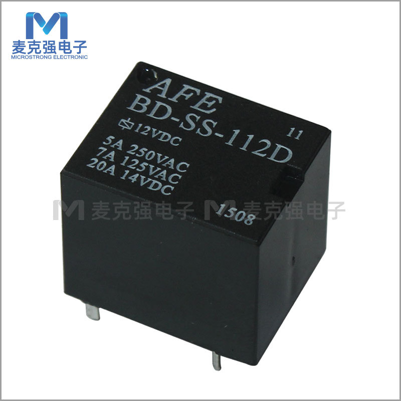 AFE爱福继电器BD-SS-112D 5脚五脚12VDC 汽车继电器原装全新现货