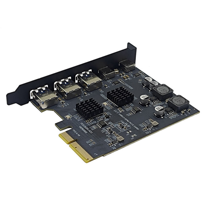 USB3.2��չ��GEN2 10Gbps PCI-E 4Xת��TYPE-C��˶ASM3142оƬ5��