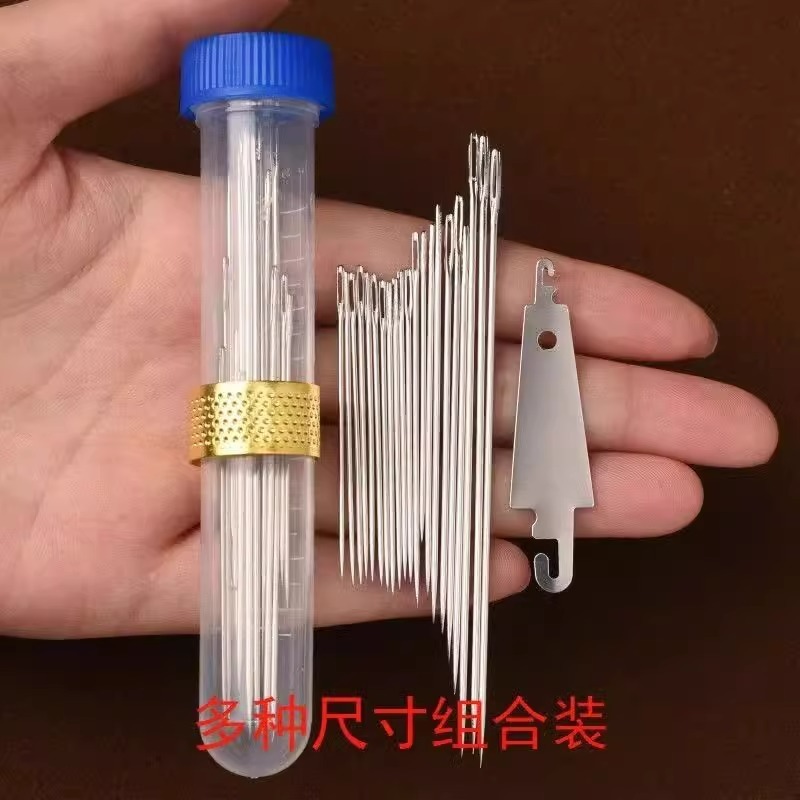 Household Hand-made Sewing Needle Sewing Needle Steel Needle Thick Needle Special Needle and Thread Thread Needle Eye Needle Hand Sewing Needle