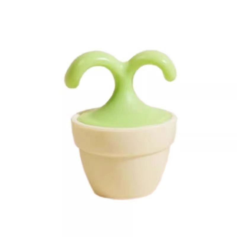 Masajeador de bolas Masajeador de una sola planta de Tonglinfática Masajeador de plántulas de flores lindo Masajeador de hielo de ojos en maceta
