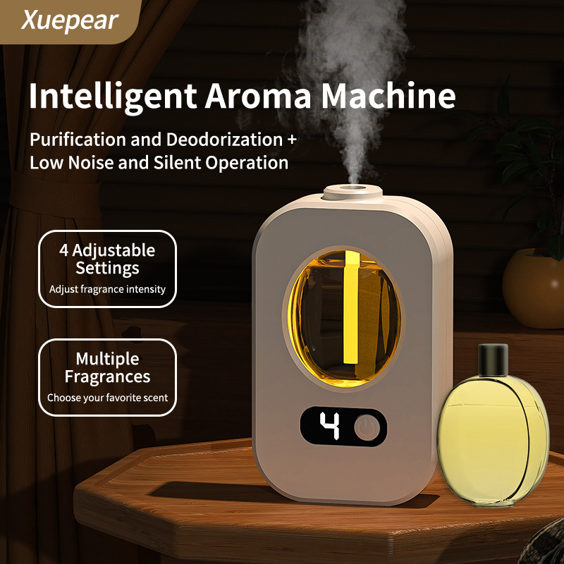 Intelligent automatic spray aroma diffuser diffuser with night light 4 digital display bedroom bathroom fragrance diffuser