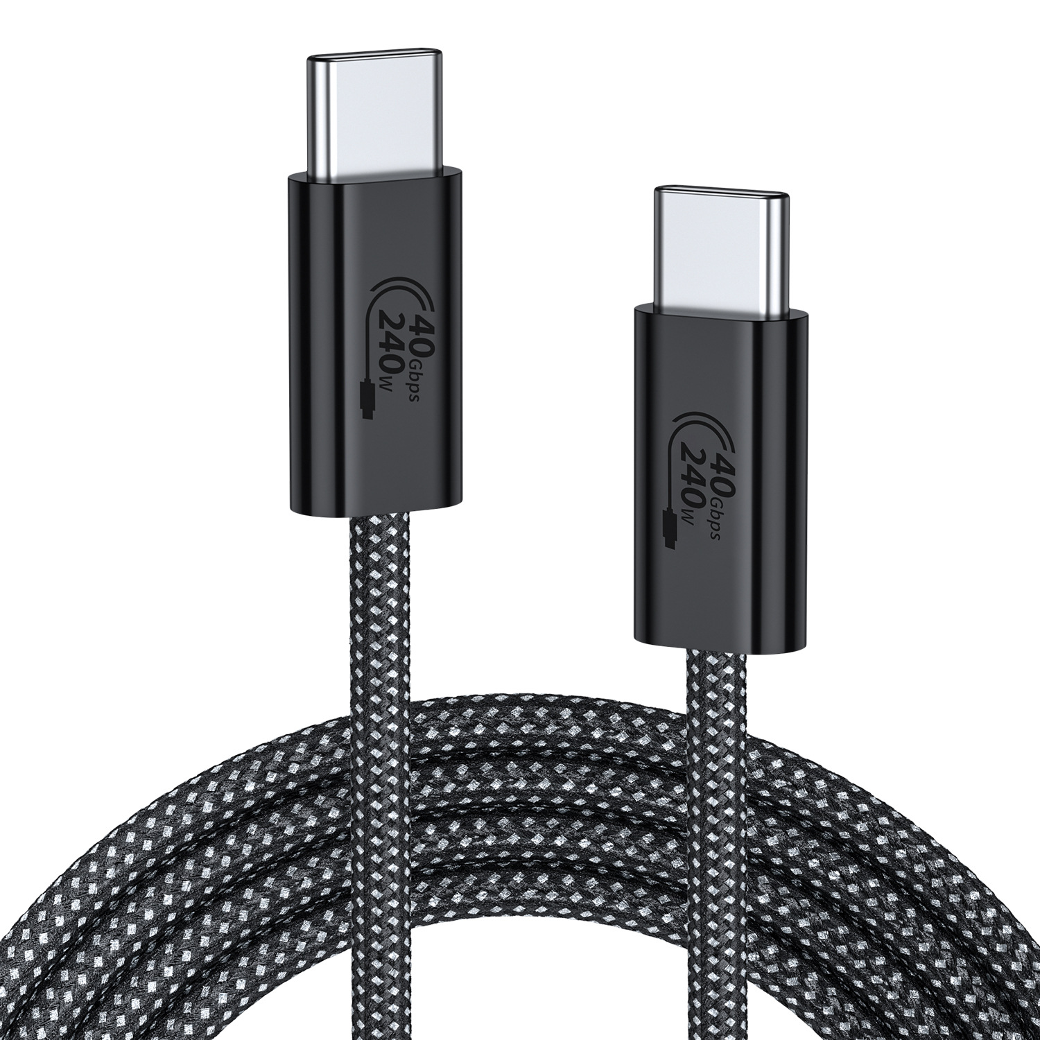 USB4type-c数据线PD240W快充40Gbp传输8K音视频投屏线编织闪充