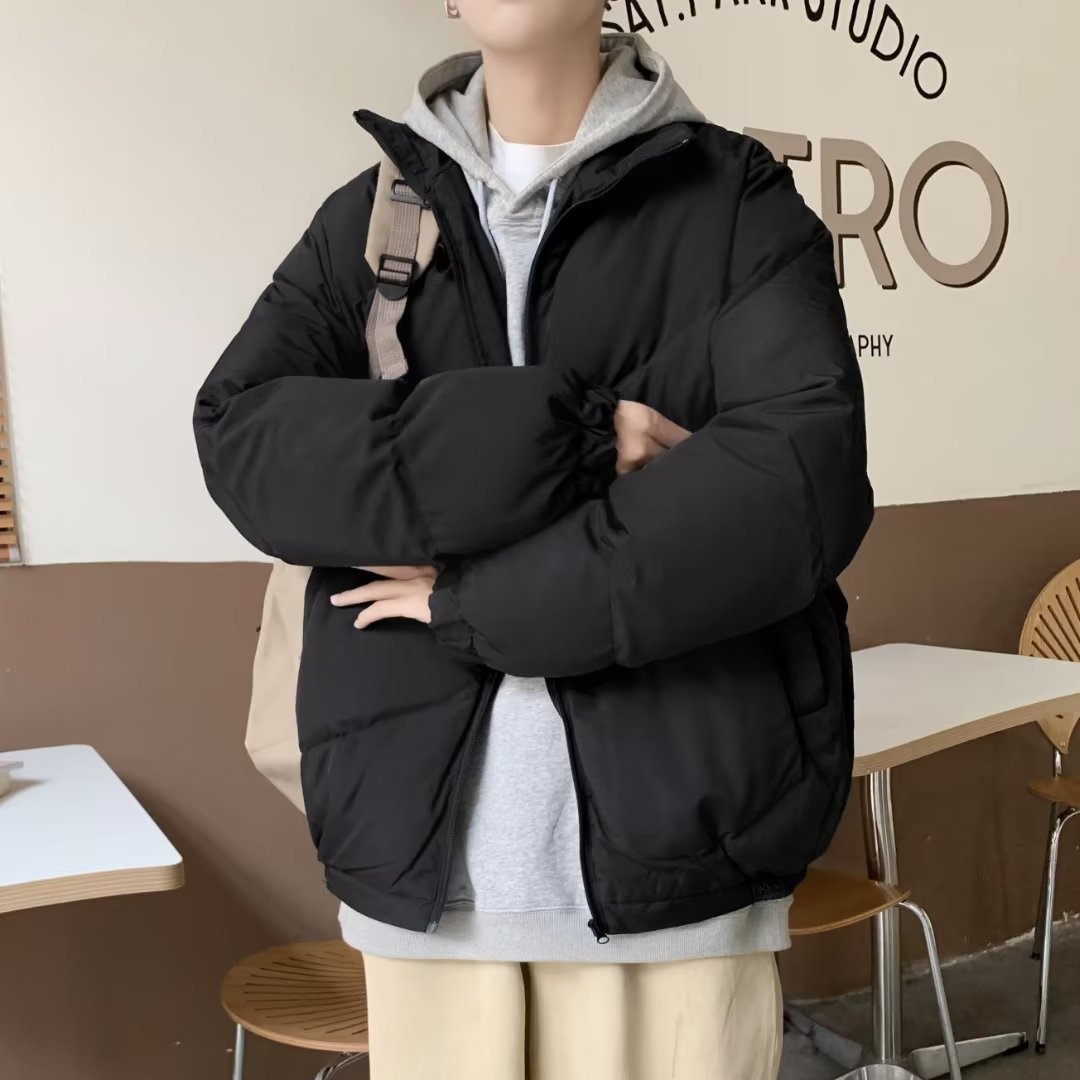 Abrigo acolchado de algodón engrosado abrigo nacional de moda para hombres abrigo de pan suelto Abrigo acolchado de algodón de invierno 2024 nuevo otoño e invierno cálido chaqueta acolchada de algodón