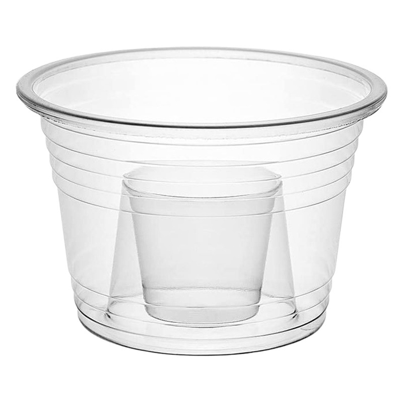 Taza de bomba partido taza de la bomba de plástico taza de hilo taza mediana taza de bomba de celosía salvaje copa de vino mezclado taza de doble capa