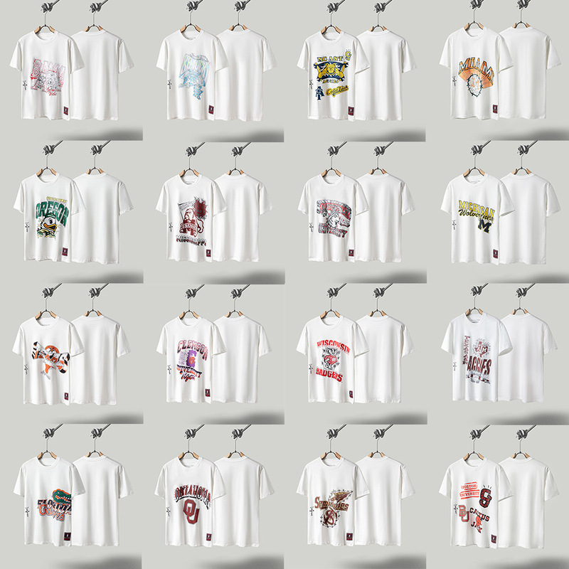 Travis Scott Short-Sleeved 2025 Unisex S Collaboration Kaws Hiroshi Fujiwara American Hip-Hop Trendy T-Shirt Summer
