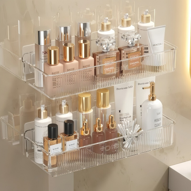Bathroom Punch-Free Storage Rack Wall Bathroom Toilet Toilet Kitchen Wall Hanging Rack Cosmetics Storage Rack Bathroom Punch-Free Storage Rack Wall Bathroom Toilet Toilet Kitchen Wall Hanging Rack Cosmetics Storage Rack