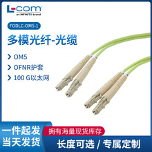 現貨多模光纖OM5 50/125，光纜雙LC/雙LC，OFNR 護套，1.0m