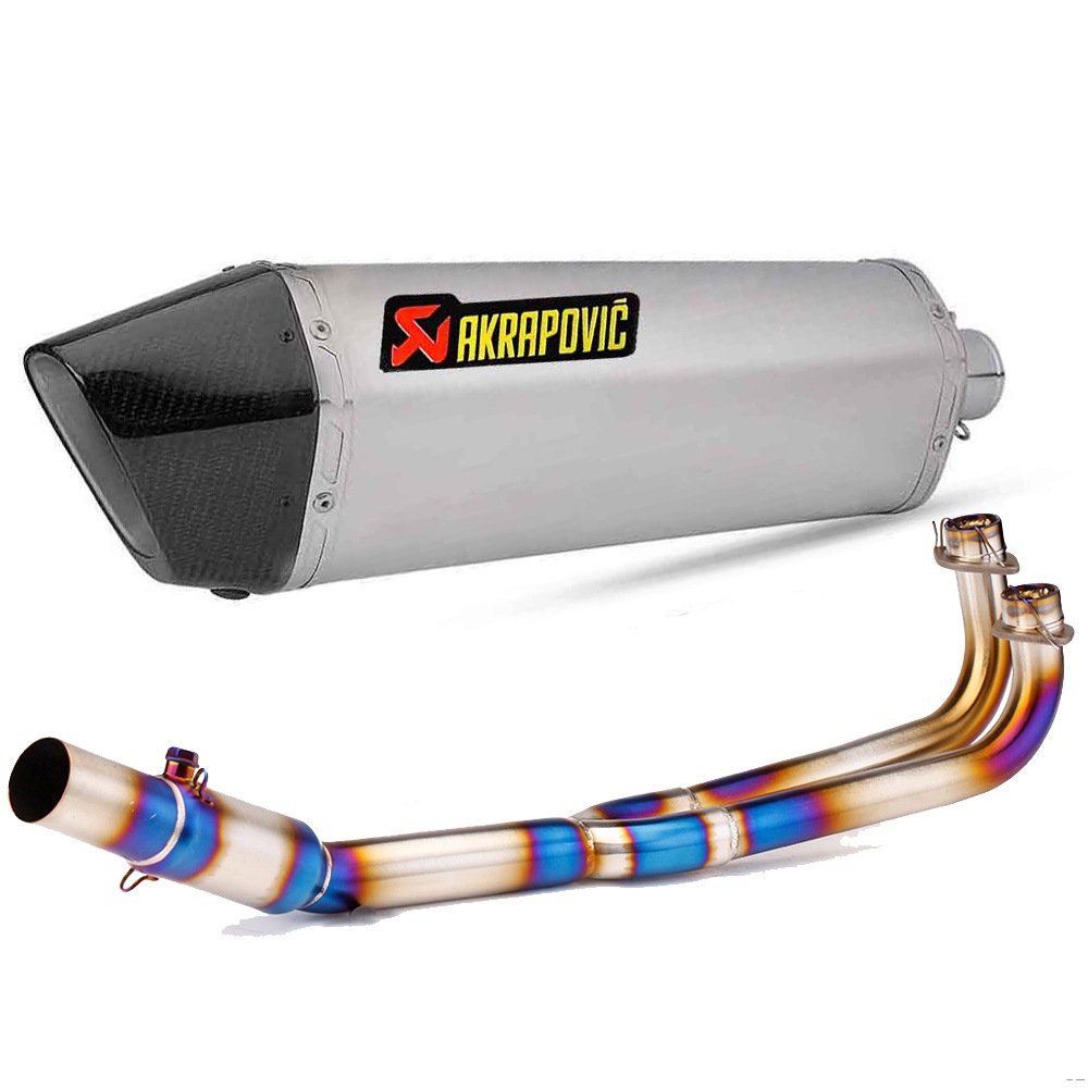 Scooter Modified Exhaust Pipe Stainless Steel Front Section Scorpio Exhaust Pipe Full Section Suitable for Kymco Guangyang Ak550