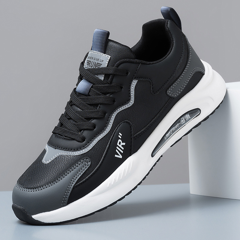 Men's Breathable Mesh Running Shoes With Fleece Lining For Men_voghion.com
