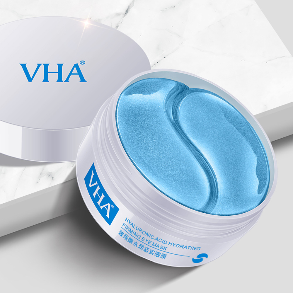 VHA Mascarilla de ojos reafirmante hidratante de ácido hialurónico Hidratante e hidratante alrededor de los ojos Mascarilla de ojos para el cuidado de los ojos fabricante al por mayor