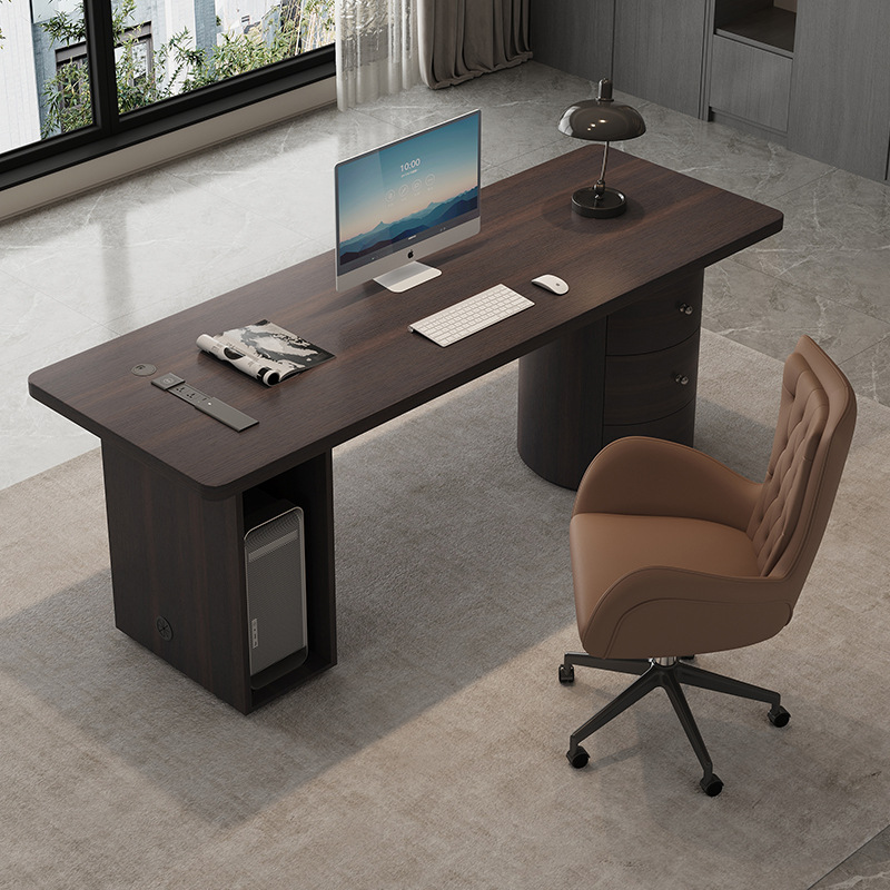 Italian minimalist desk study solid wood designer light luxury…