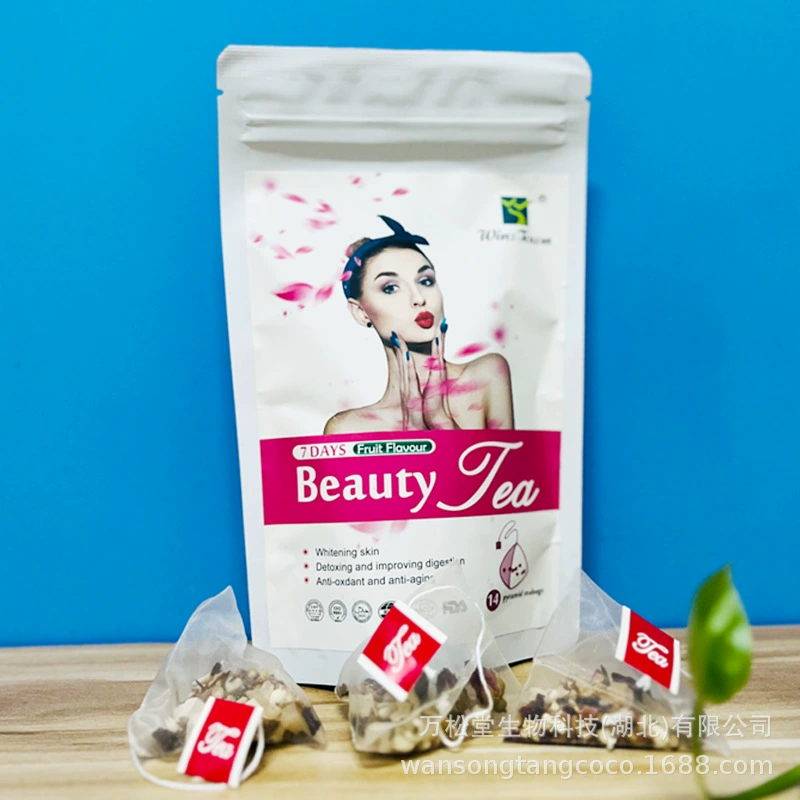 7days beauty tea private label skin whitening glow pyramid