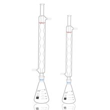 翌哲牌玻璃回流装置COD回流装置玻璃三角烧瓶锥形瓶冷凝管300mm玻