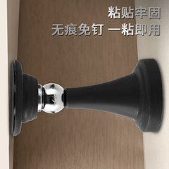 Bedroom wood door hole-free silicone door stop glass door bathroom anti-collision strong magnet silent door stop