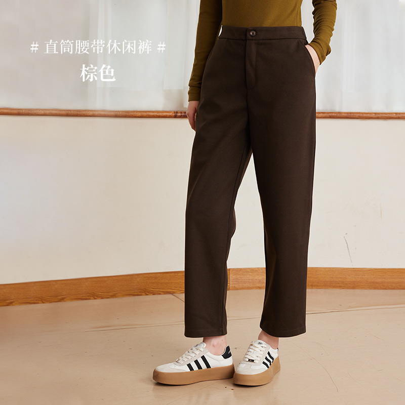 Pantalones de chándal invierno de las mujeres Nuevo estilo coreano adelgazante pantalones casuales sueltos cielo estrellado engrosado pantalones micro cónicos cálidos para mujeres image 8