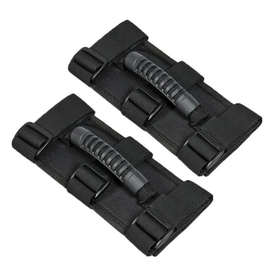 Car modification Jeep Wrangler off-road vehicle handle, Jeep roof handle, woven hand grip, car armrest (Armrest, handle, handle) - pair-of-two-2211cm