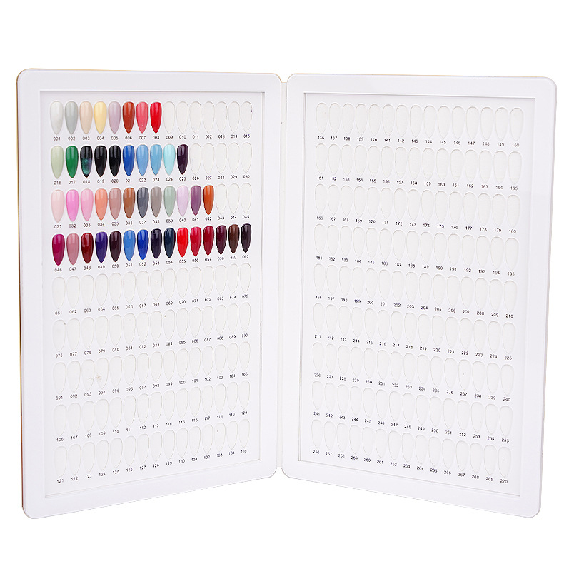 Tablero de exhibición de tarjeta de color de uñas de moda acabado manicura lentejuelas tablero de exhibición de tarjeta de color caramelo